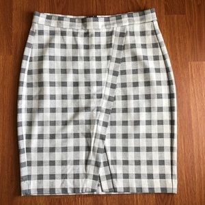 cabi 8 Valentina Spring 2018 Gray Black Skirt ZIP